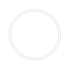 White circle on a white background